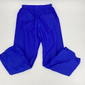 Helly Hansen Elastic Waist Pull On Rain Pants Nylon Polyurethane Blue M